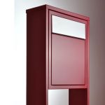 Casuta postala cu stativ inclus si usa din otel inoxidabil Cosio InoxDoor IOS 4