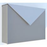 Casuta postala de interior fata inox cu design plic Bacalar InoxDoor IOS 3