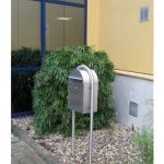 Casuta postala livrata cu doua chei Blumenau Inox BOB 4
