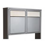 Casuta postala multifamiliala din otel acoperit cu pulbere Jemenos InoxDoor IOS 2