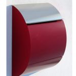 Cutie postala cu forma curbata cu kit de montare pe perete si capac inox Yucatan InoxDoor IOS 2