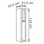 Cutie postala cu incuietoare cilindrica si capac Campeche InoxDoor IOS 2