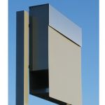 Cutie postala din otel cu capac frontal si material montare incluse Cristobal InoxDoor IOS 3