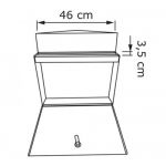 Cutii postale de interior din otel inoxidabil cu montare pe perete Bacalar Inox IOS 2