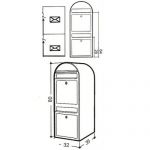 Cutii postale impermeabile pentru famili si case duplex Fromosa BOB 11