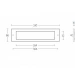 Slot cutie postala cu montare pe usa din alama nevopsita Colorado FOR 2