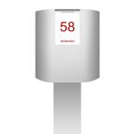 Casuta corespondenta postala realizata din otel cu garantie la rugina Nicola MEF 2