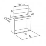 Casuta postala din inox de interior cu materiale de montare incluse Tecate Inox IOS 2