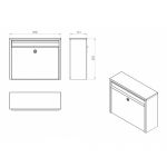 Casuta postala din inox rezistenta la rugina Keith Inox MEF 2