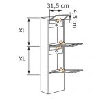Casuta postala fabricata din otel inoxidabil pentru case tip duplex Grande Inox IOS 3