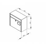 Casute postale design clasic garantie la rugina de 12 ani Vance MEF 3