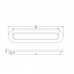 Compartiment cutie postala montare pe usa din otel inoxidabil Totolapa BRE 2