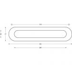 Compartiment pentru usa din alama usoara pentru introducere mesaje Margaritas BRE 2