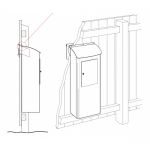 Cutie posta corespondenta postala cu sistem colectare amplasat in spate Ifora SST 3