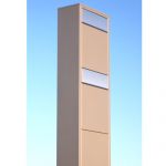 Cutie postala de exterior de capacitate mare Grande InoxDoor IOS 3