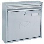 Cutie postala din inox cu fanta pentru ziare si plicuri Linda Inox ROT 2