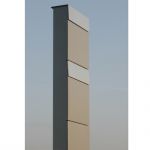 Cutie postala pentru apartamente cu montare detasata Dublas InoxDoor IOS 4