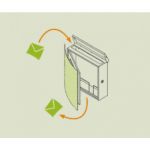 Cutii postale din inox pentru amplasare pe pilon sau pe perete in exterior Nagarote MACH 3