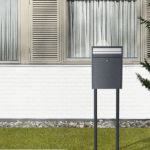 Cutii postale din otel galvanizat cu fanta pentru ziare si reviste Gibson MEF 6