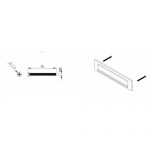 Slot corespondenta cu forma ovala din alama si design piele Morris BRE 2