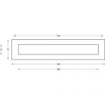 Slot corespondenta cu gauri pentru montare pe usa din alama lacuita Grandioso BRE 2