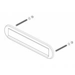 Slot cutie postala pentru usa cu forma ovala si clapa din zirconiu Francisco BRE 3