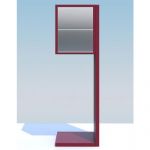 Casuta postala cu montare la sol si suport inclus pentru doi utilizatori Ursinia IOS 2