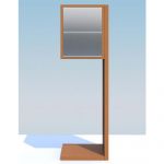 Casuta postala cu montare la sol si suport inclus pentru doi utilizatori Ursinia IOS 4