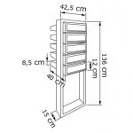 Casuta postala cu suport pentru bloc si apartament cu 5 cutii postale individuale Pansy IOS 6