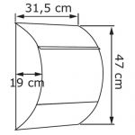 Casuta postala multipla pentru doi utilizatori realizata din otel inoxidabil Astilbe IOS 5