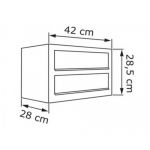 Casute postale cu montare pe perete si blocare sub capac Distrito IOS 10