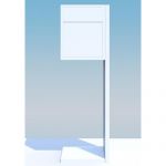 Casute postale din otel acoperit cu pulbere si amplasare la sol Salvia IOS 3