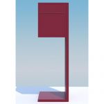 Casute postale din otel acoperit cu pulbere si amplasare la sol Salvia IOS 5