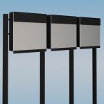 Casute postale multiple cu trei cutii postale pentru primire posta Syriaca IOS 2