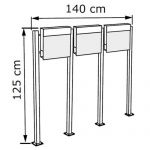 Casute postale multiple cu trei cutii postale pentru primire posta Syriaca IOS 6