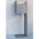 Cutie postala cu montare la sol si clapete din inox pentru exteriorul casei Quince IOS 2