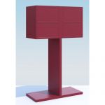 Cutie postala mare cu suport inclus pentru patru proprietari Nepeta IOS 2