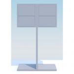 Cutie postala mare cu suport inclus pentru patru proprietari Nepeta IOS 4