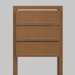 Cutie postala multipla cu trei soluri pentru corespondenta Lavender IOS 4