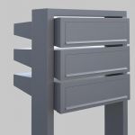 Cutie postala multipla cu trei soluri pentru corespondenta Lavender IOS 5