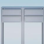 Cutie postala pentru doi utilizatori realizata din otel inoxidabil Ixora IOS 2