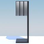 Cutie postala tripla cu picior suport inclus si clapete din inox pentru casa si bloc Saponaria IOS 3