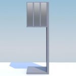 Cutie postala tripla cu picior suport inclus si clapete din inox pentru casa si bloc Saponaria IOS 5