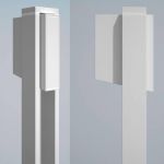 Cutii pentru corespondenta postala Freesia IOS din otel acoperit cu pulbere si suport inclus 2