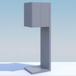 Cutii pentru posta cu montare la sol si suport inclus pentru doi proprietari Mina IOS 2