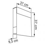 Cutii postale din inox pentru trei utilizatori cu suport inclus Anemone IOS 3