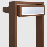 Cutii postale pentru case cu clapete din otel inoxidabil Mallow IOS 5