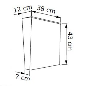 Casuta postala cu placa frontala realizata din otel inoxidabil Federico InoxDoor IOS 3