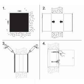 Casute postale de perete cu usa din inox si manson reglabil din otel zincat Fuego Inox BOB 4