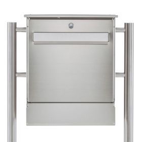 Casuta postala de exterior din inox cu suport pentru ziare inclus Esteli MACH